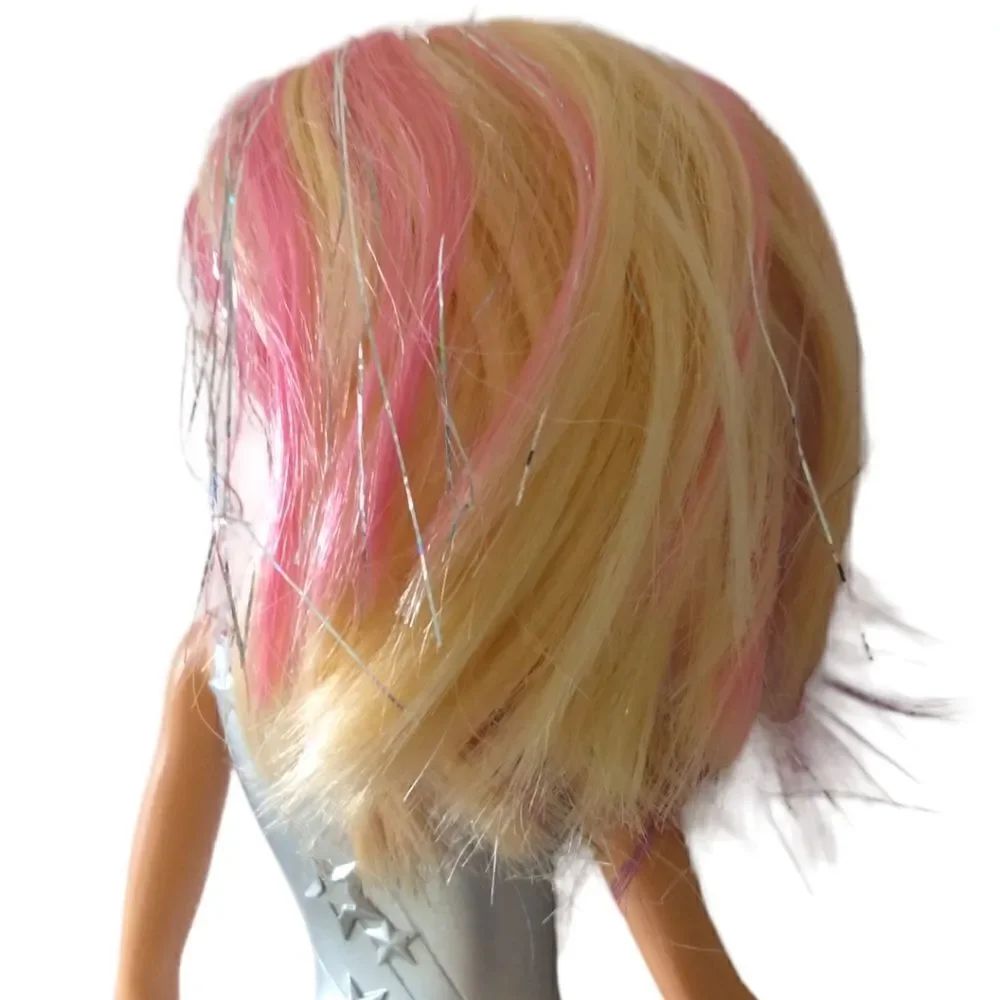 Barbie Starlight Galactic Adventure Doll Silvery No Clothes Sparkly Hair 2013. C